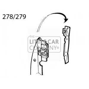 278 inner hinge panel c/w strap bracket mk3> r/h