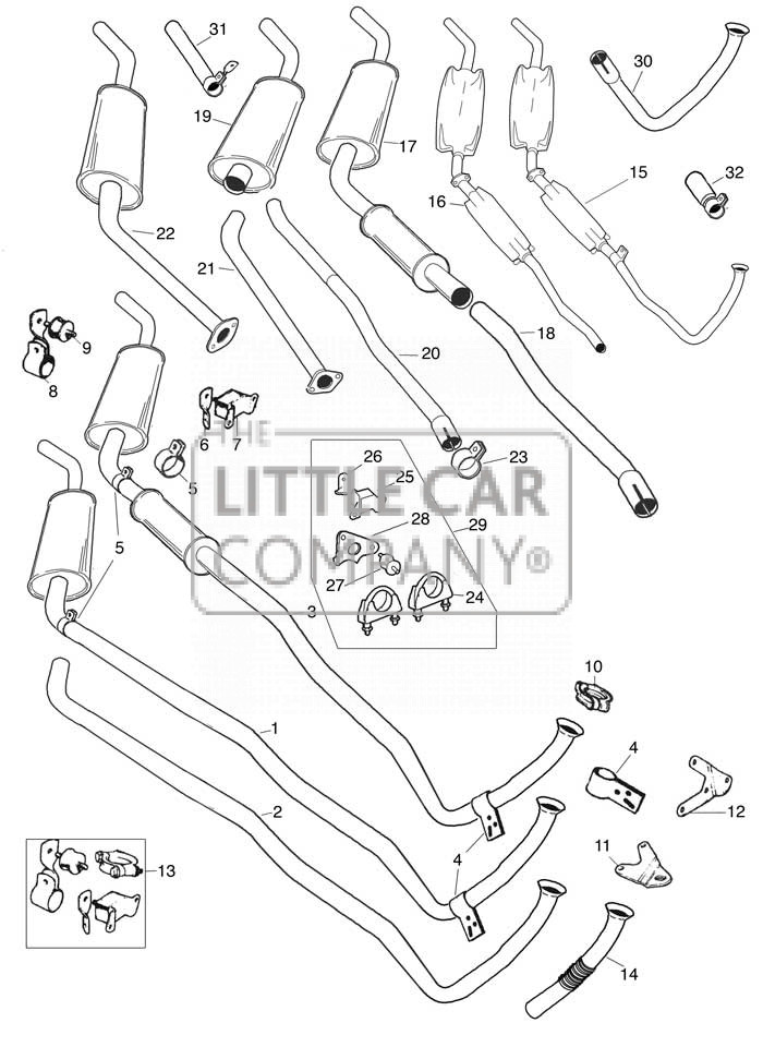 OPHANG BEUGEL UITLAAT RC40 / 1275 GT - Afbeelding 2