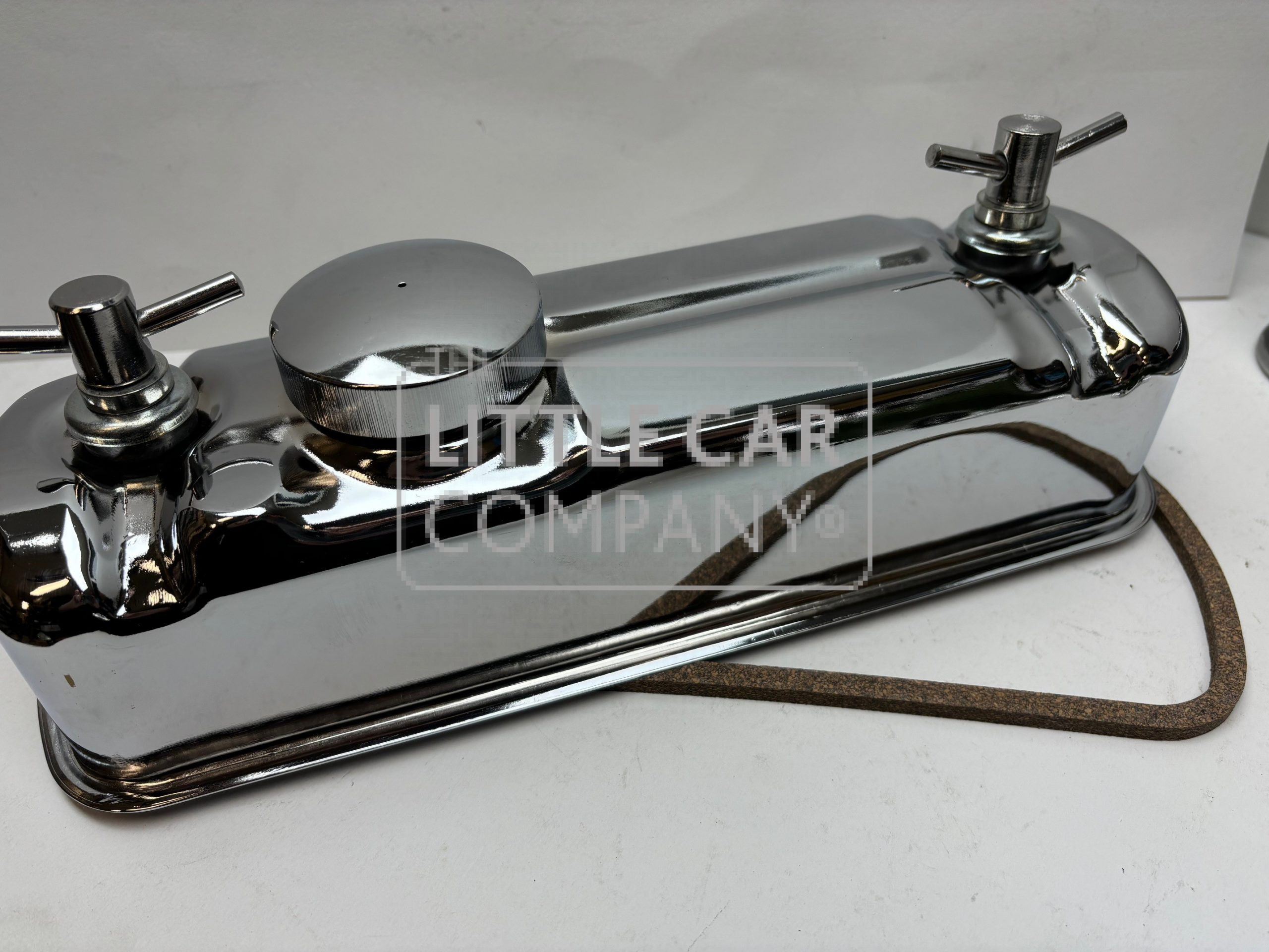 MINI 'A SERIES' KLEPPENDEKSEL CHROOM COMPLEET + T-BARS - Afbeelding 2