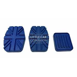 PEDALEN RUBBER SET 3 DELIG BLAUW
