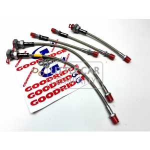 RVS REMSLANGEN SET + KOPPELING SLANG A- , GOODRIDGE