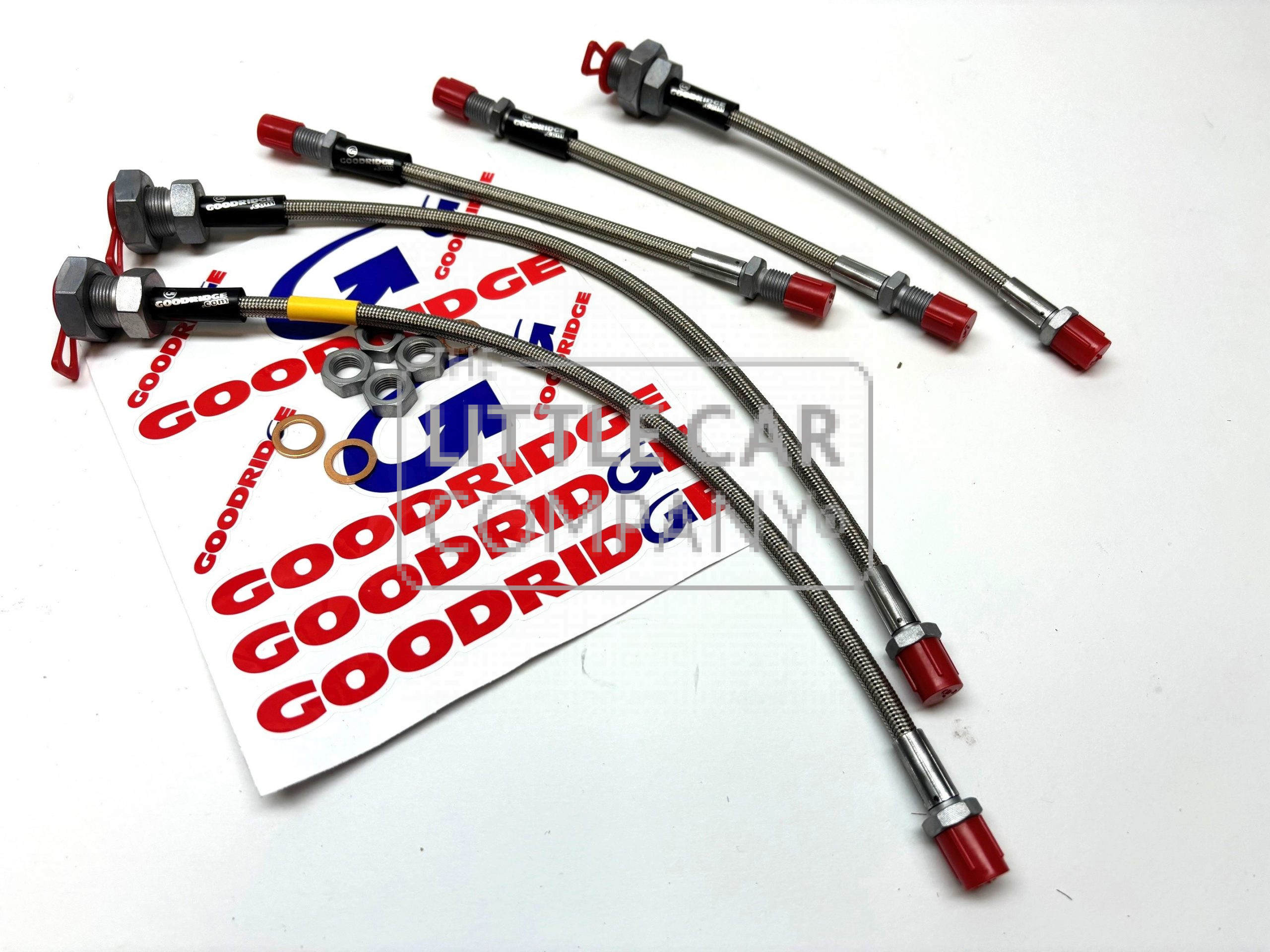 RVS REMSLANGEN SET + KOPPELING SLANG A- , GOODRIDGE
