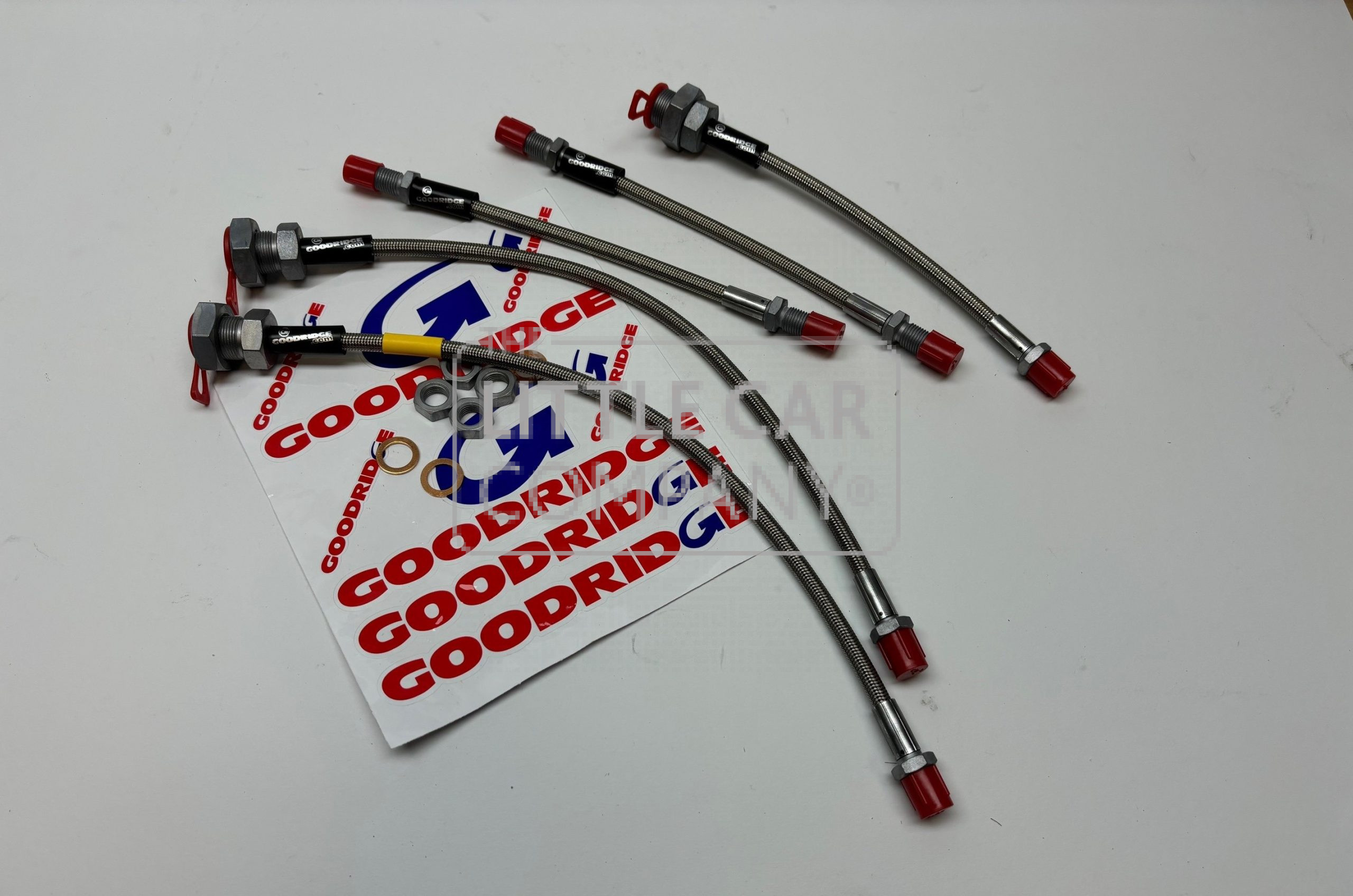 RVS REMSLANGEN SET + KOPPELING SLANG A- , GOODRIDGE - Afbeelding 2