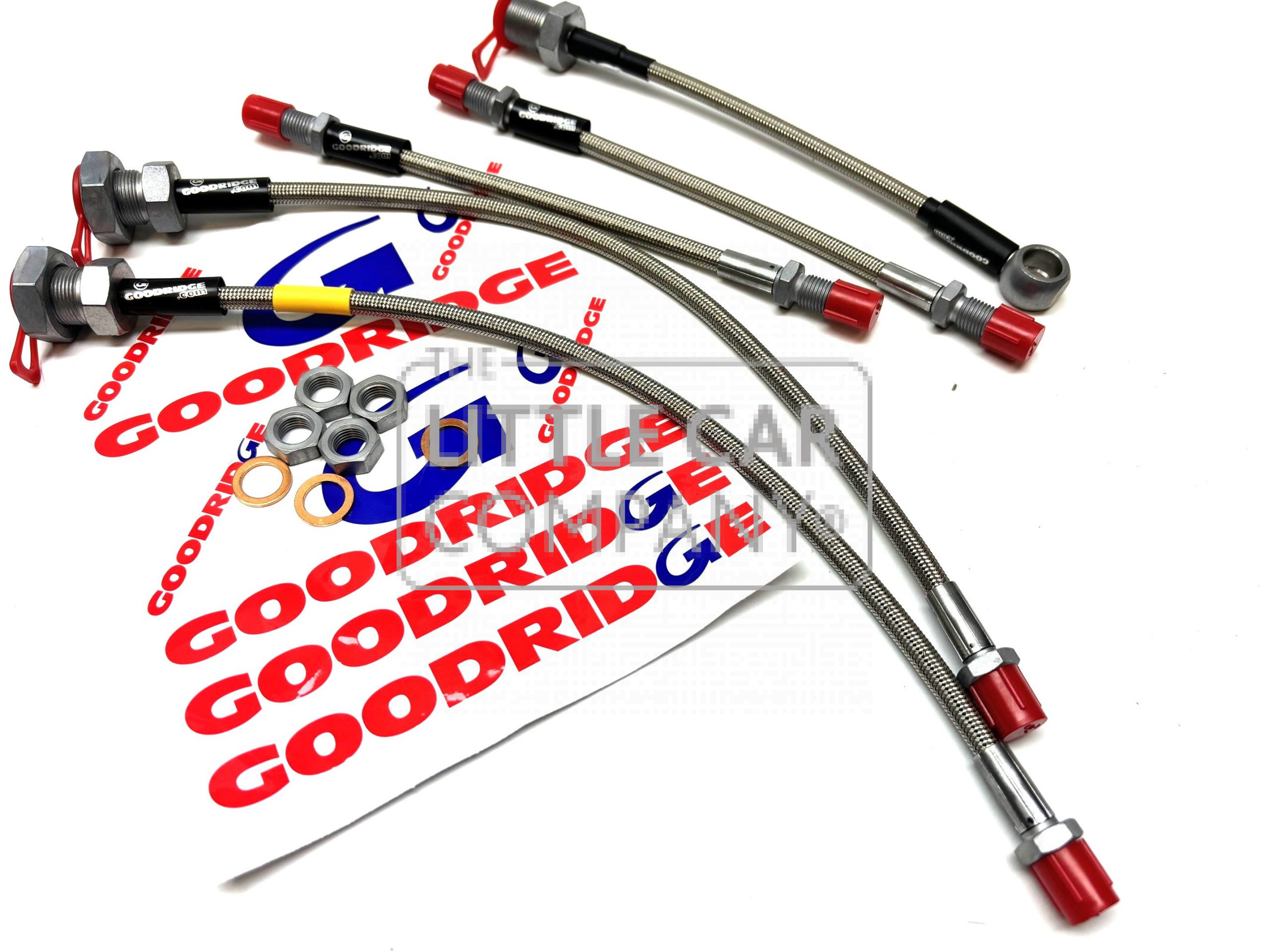 RVS REMSLANGEN SET + KOPPELING SLANG A+ , GOODRIDGE