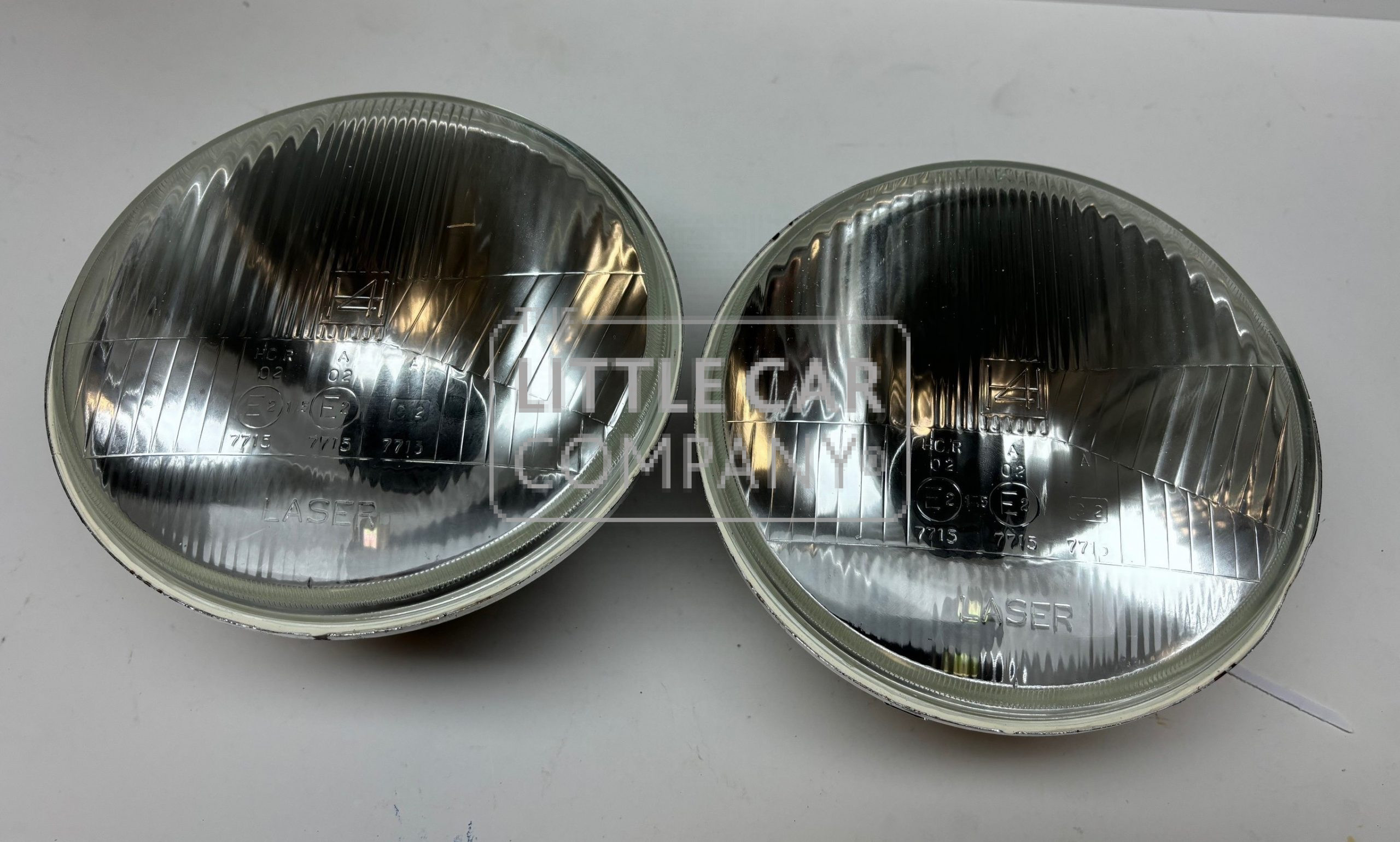 7 INCH KOPLAMPEN SET , PLAT GLAS+STADSLICHT - Afbeelding 3