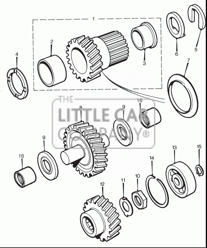 Primary Gear Thrust Washer 1275cc Zwart – 0.112” tot 0.114” Voor Race en Straat - Afbeelding 2