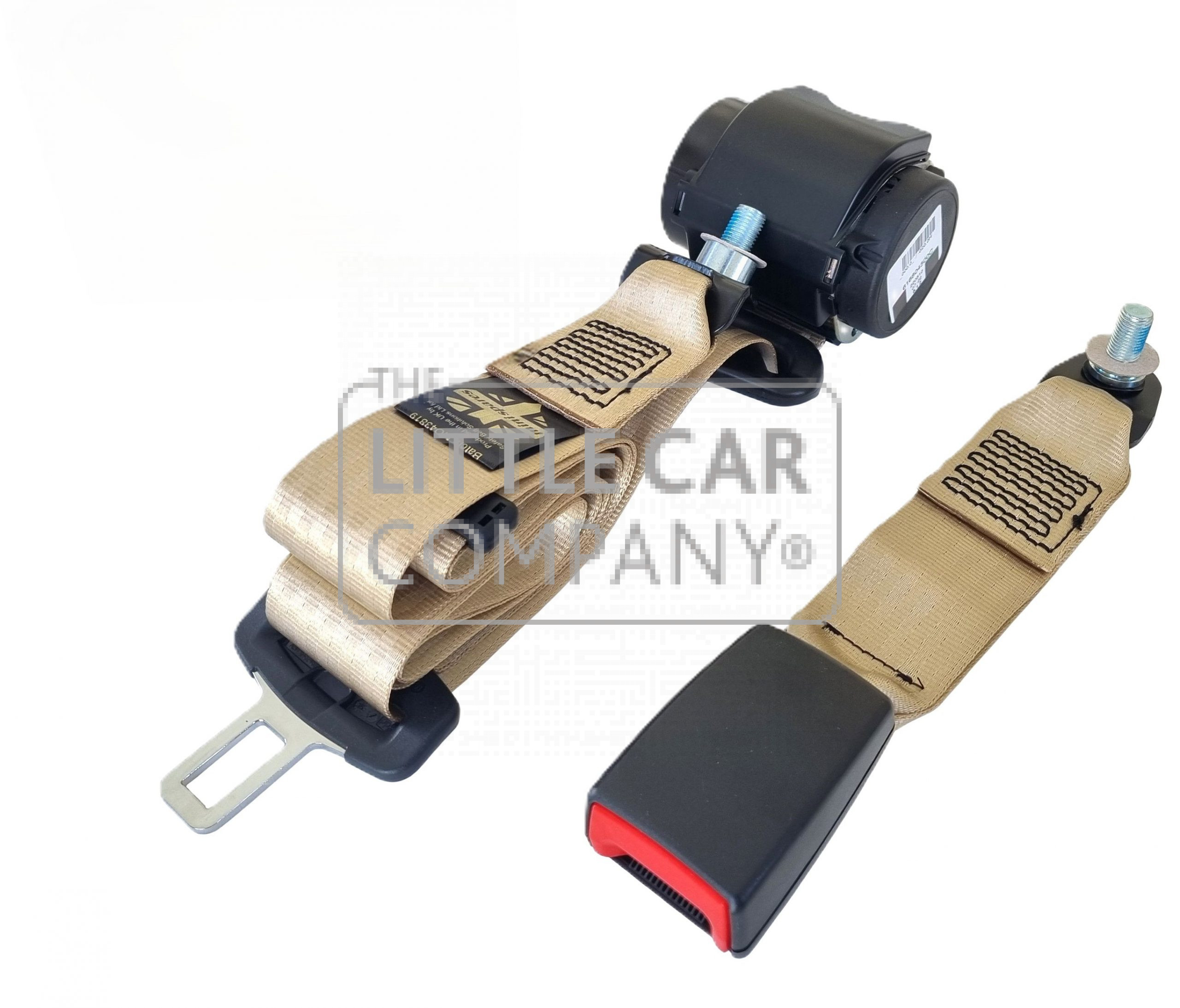 classic Mini MPI Achterbankgordel – Beige (1997–2000)
