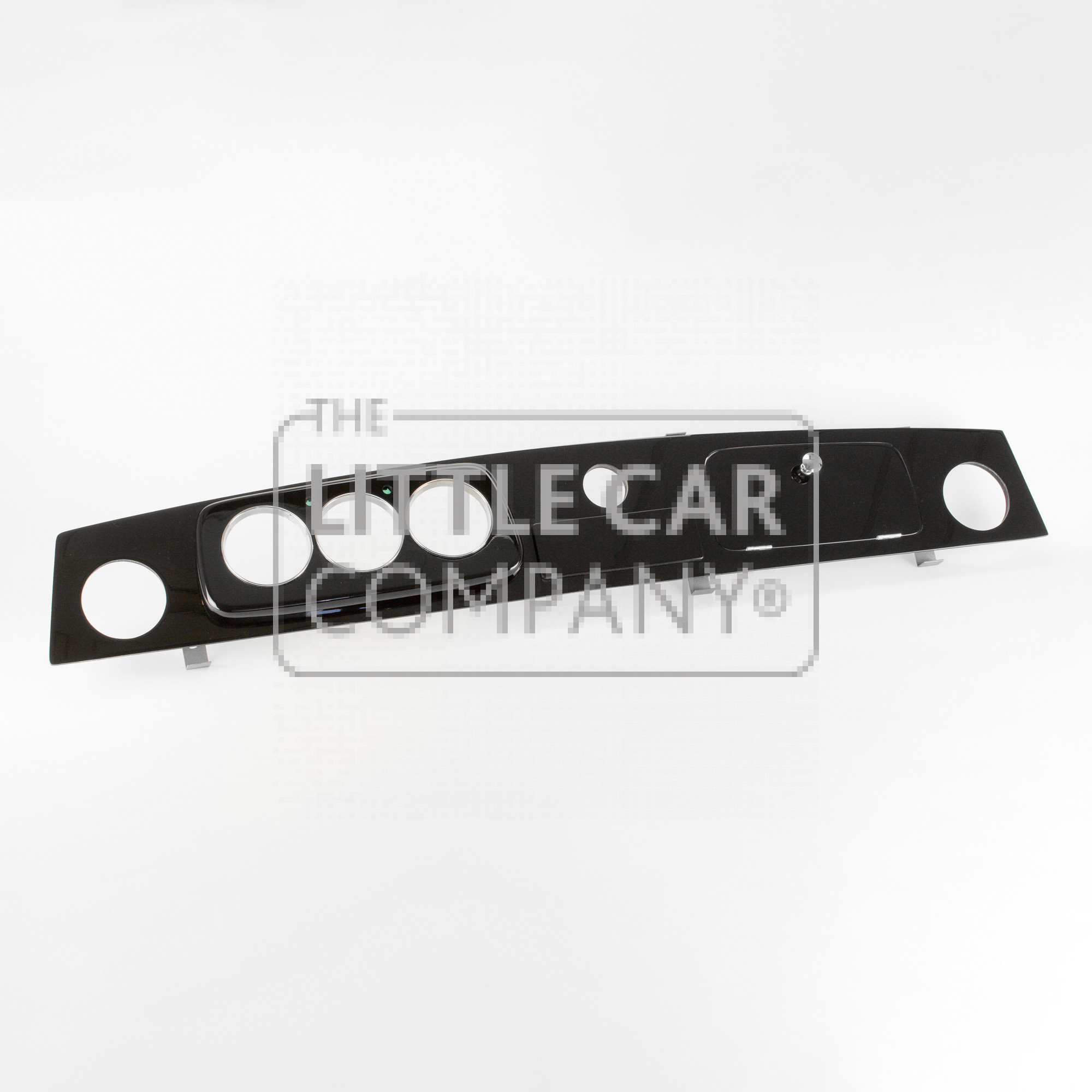 Charcoal Dashboard Classic Mini Pre-MPI – 3 Klokken + 1 Extra 52mm Klok, Chroom Randen, Linksgestuurd