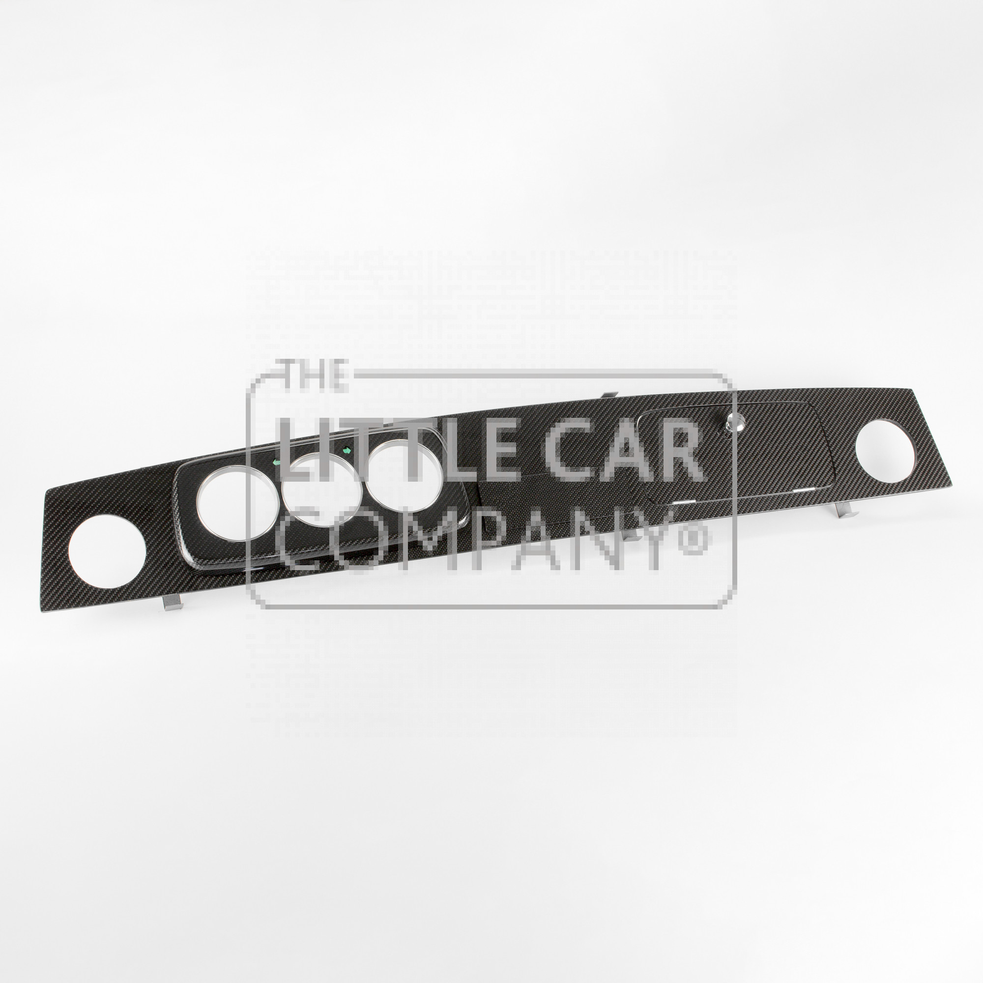 Carbonfiber Dashboard Classic Mini Pre-MPI – 3 Klokken, Chroom Randen, Linksgestuurd