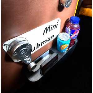 Classic Mini MK3–MK7 Door Organizer – Dual Cup Holder & Phone Holder rechts